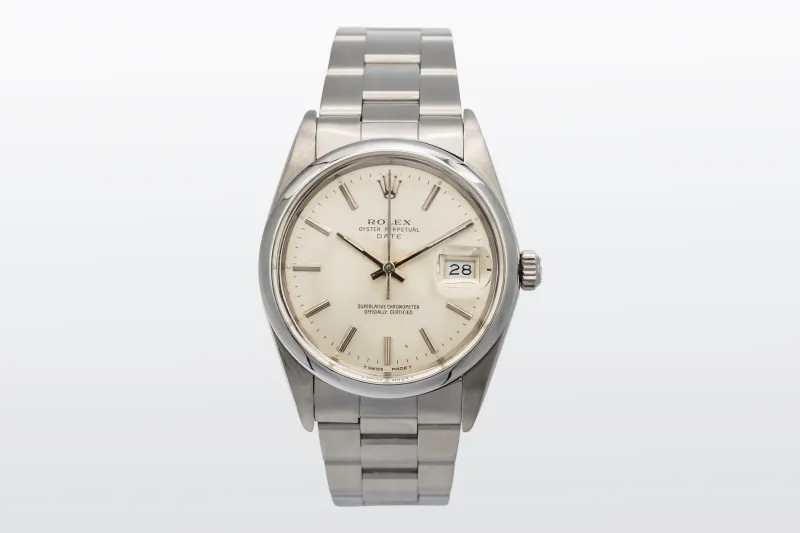 Rolex Date 36mm Stainless Steel Oyster Silver Dial 15000 1998