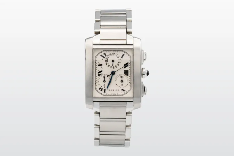 Cartier Tank Française Chronograph 28mm Stainless Steel W51001Q3