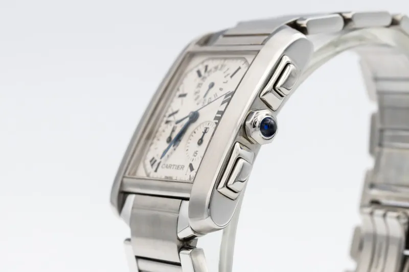 Cartier Tank Française Chronograph 28mm Stainless Steel W51001Q3